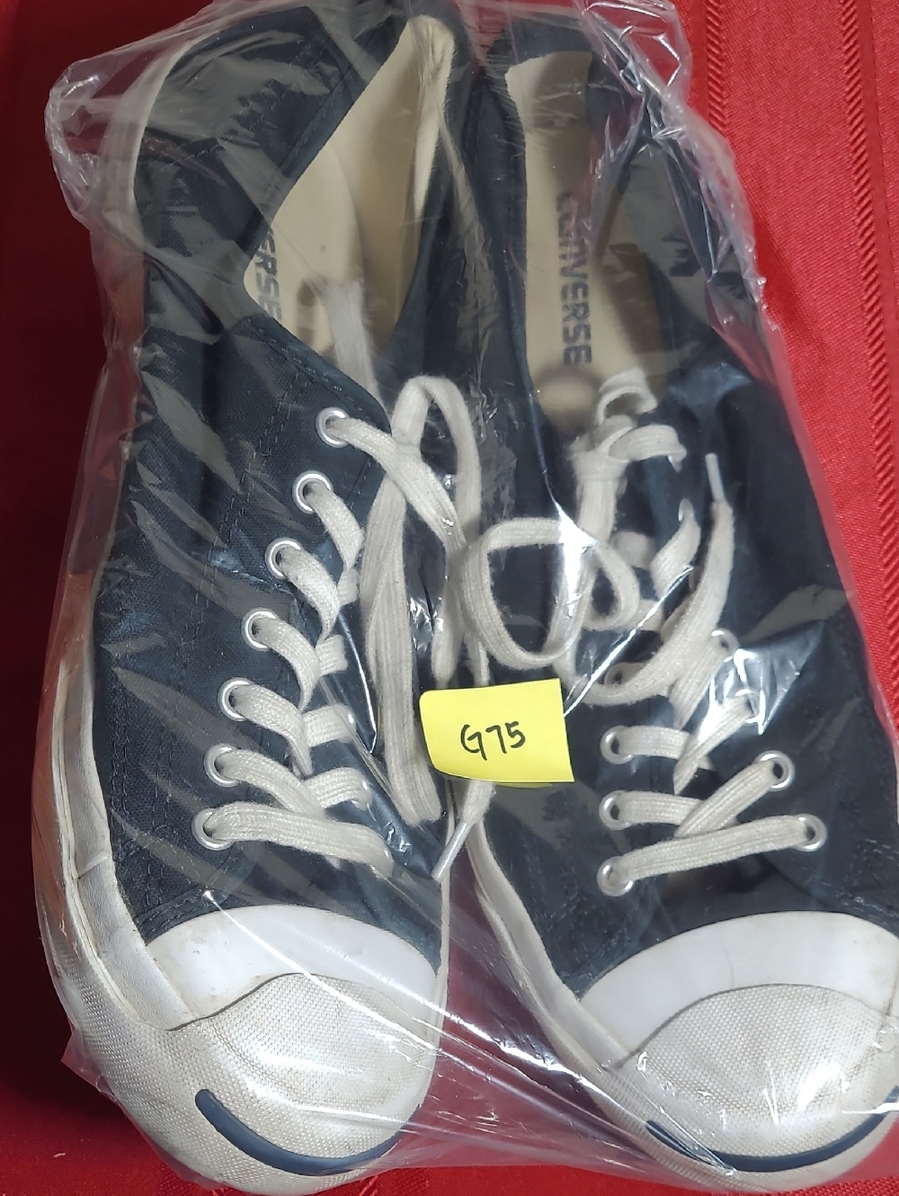 Converse Navy Low-Top Sneakers with White Trim - Picture 13 of 13
